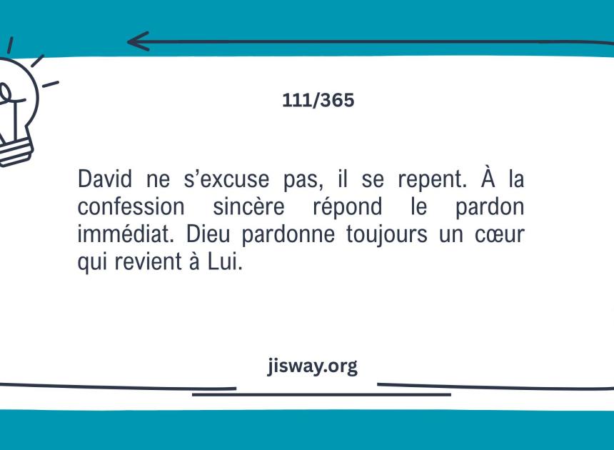 Un cœur repentant ne reste jamais rejeté.