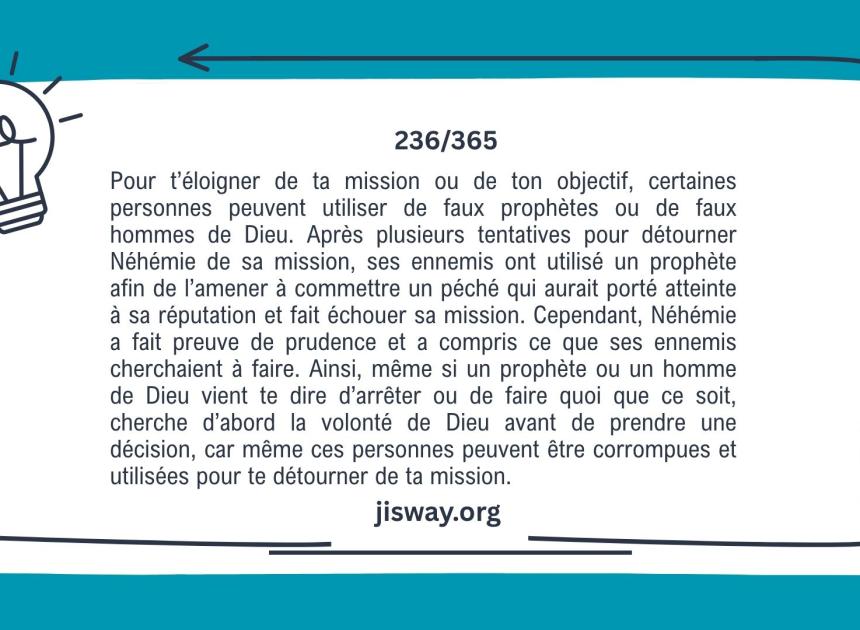Toutes les prophéties ne viennent pas de Dieu : exerce ton discernement.