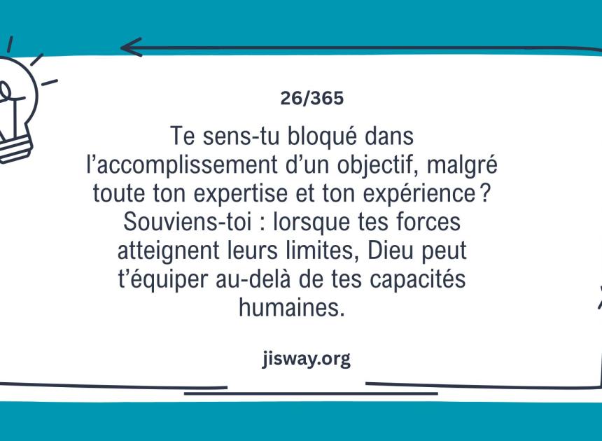 Saint Esprit, équipe-moi.