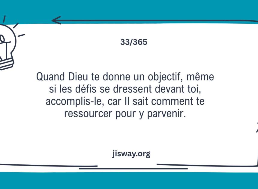 Avance malgré les défis.