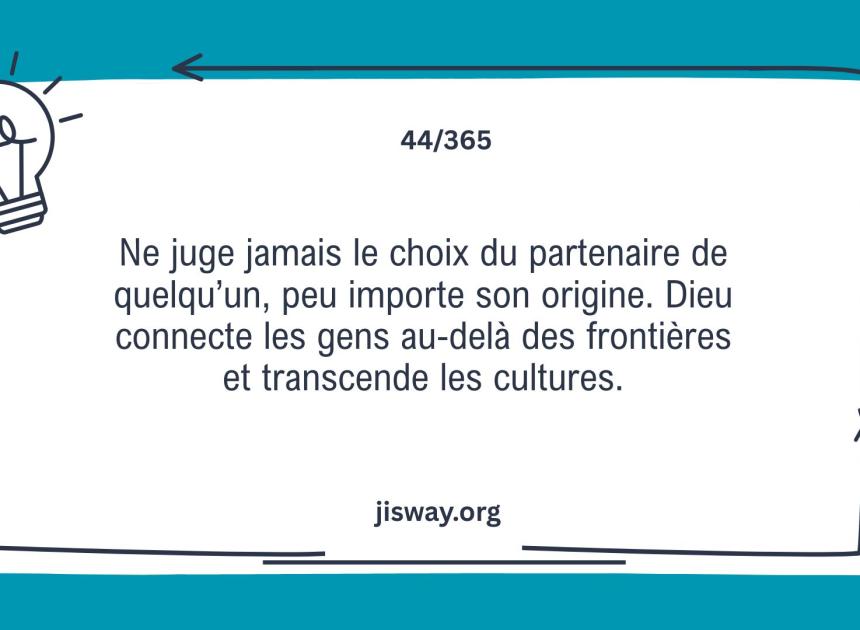 Ne sois pas prompt à juger.