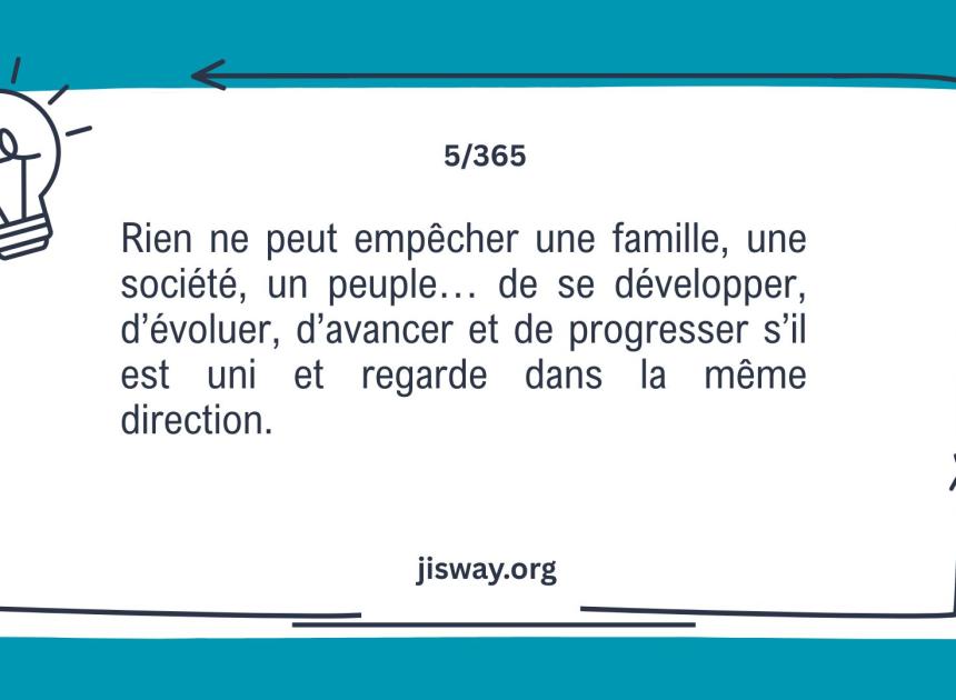 Ensemble, on avance.