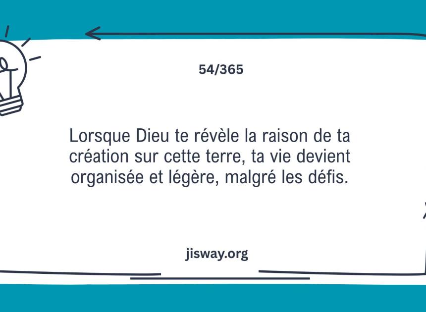 Dieu, révèle-moi ma mission.