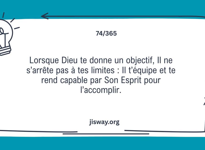 Là où Dieu appelle, Son Esprit équipe.