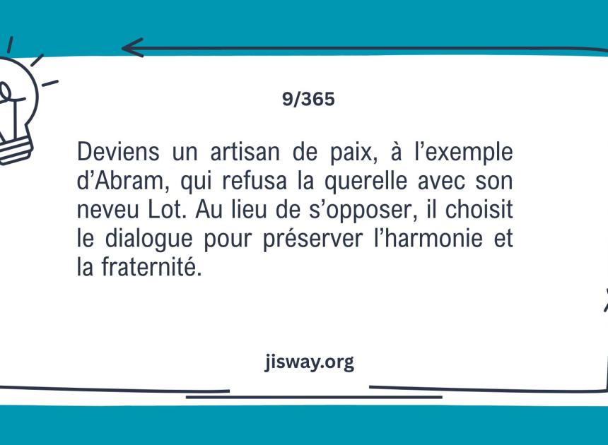 Deviens un artisan de paix